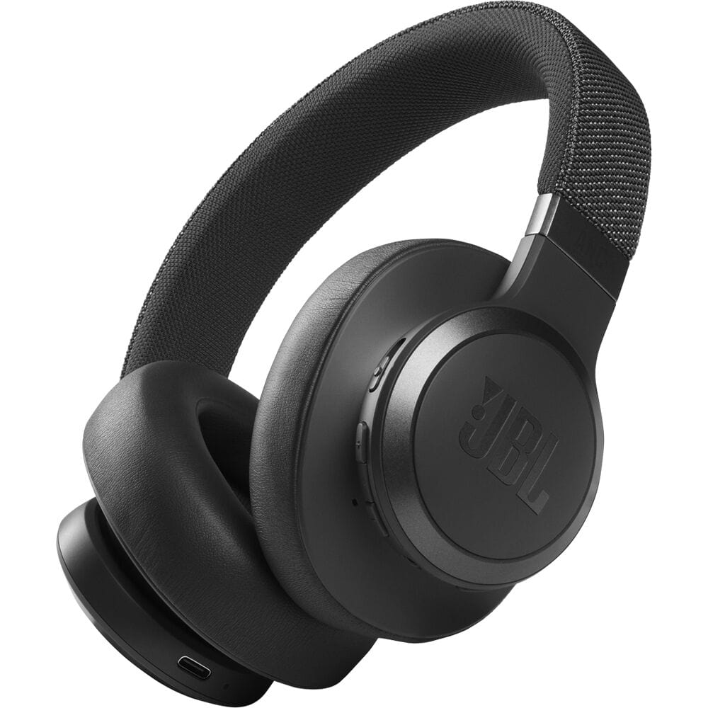 JBL Live 660NC Wireless Over-Ear Noise-Canceling Headphones, Black - Certified Refurbished