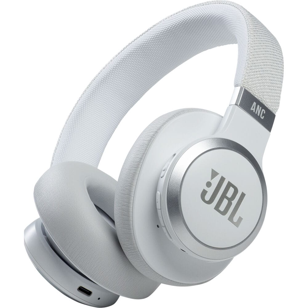 JBL Live 660NC Wireless Over-Ear Noise-Canceling Headphones White - Certified Refurbished