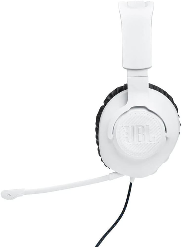 JBL JBLQ100PWHTBLUAM-Z Quantum 100 PS Headphone, White & Blue - Certified Refurbished