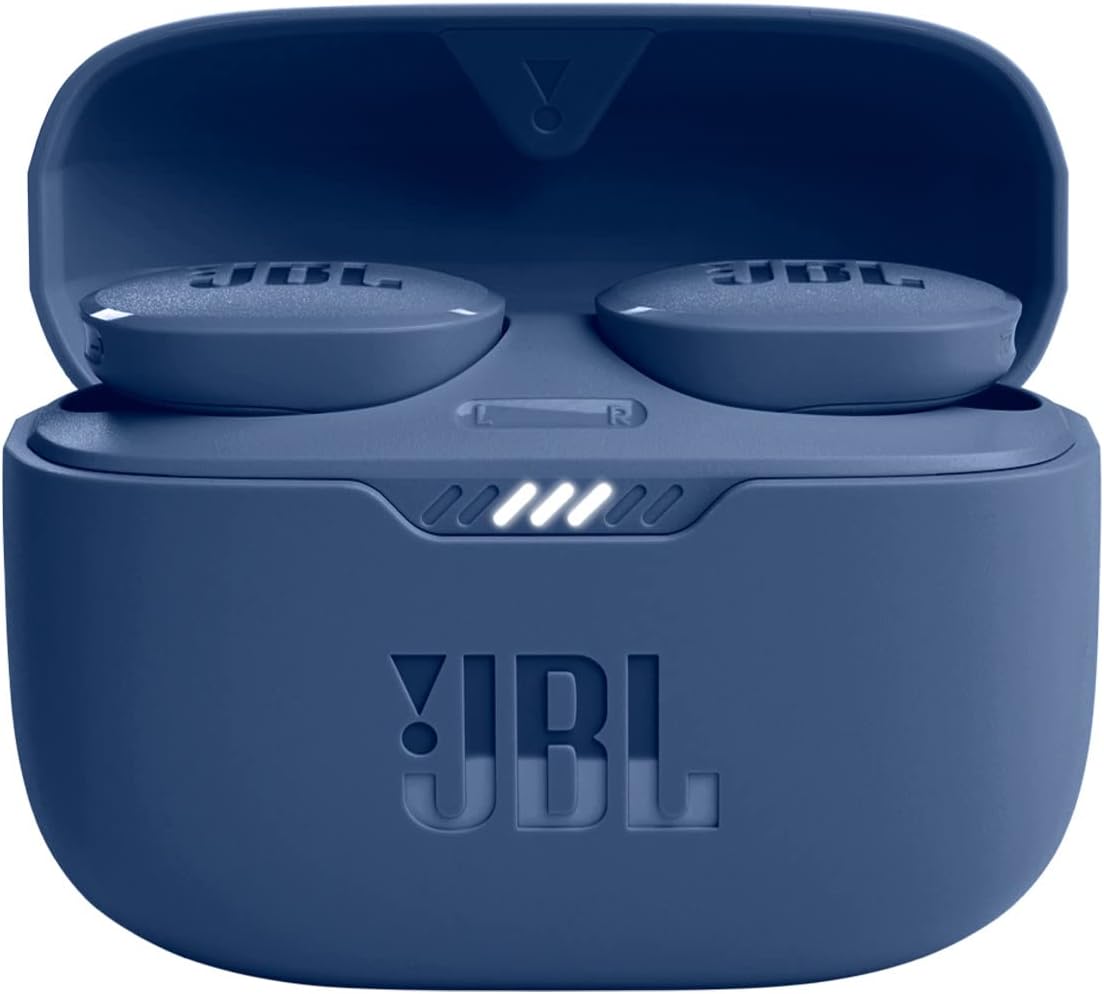 JBL Tune 130NC Wireless Noise Cancelling Earbuds Blue - Certified Refurbished