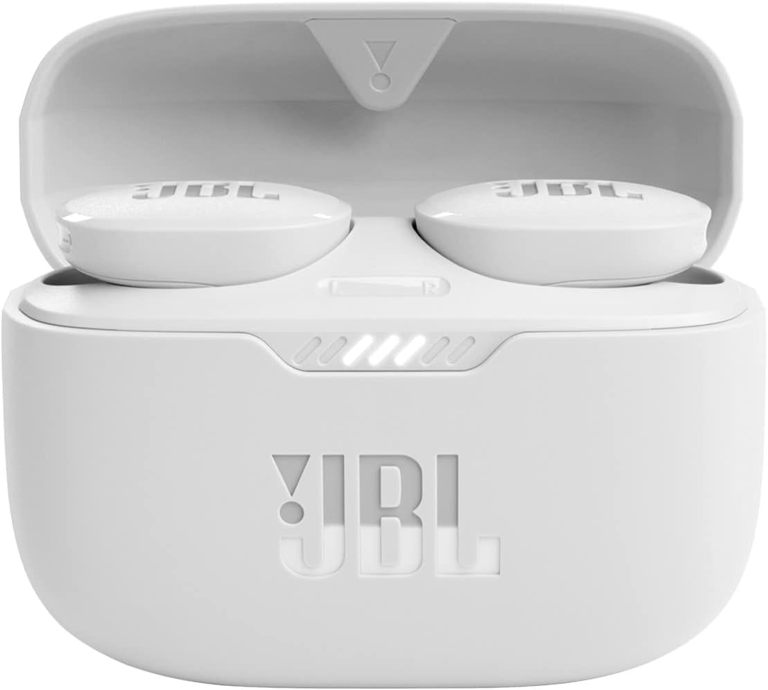 JBL Tune 130NC Wireless Noise Cancelling Earbuds White - Certified Refurbished