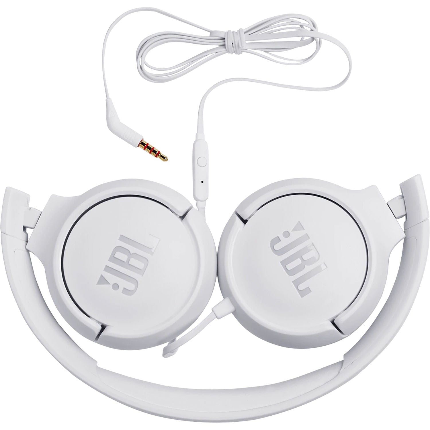 JBL TUNE 500 Wired On-Ear Headphones White