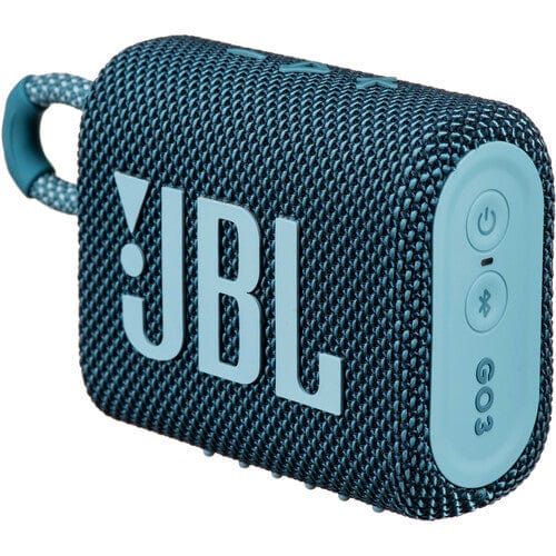 JBL Go 3 Portable Waterproof Bluetooth Speaker, Blue - Certified Refurbished