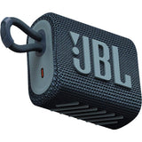 JBL Go 3 Portable Waterproof Bluetooth Speaker, Blue - Certified Refurbished