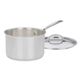Cuisinart 4 Quart Saucepan with Cover, Silver