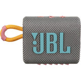 JBL Go 3 Portable Waterproof Bluetooth Speaker, Gray - Certified Refurbished