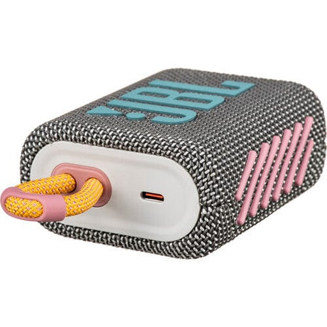 JBL Go 3 Portable Waterproof Bluetooth Speaker, Gray - Certified Refurbished