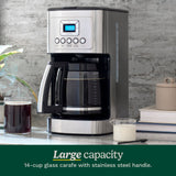 Cuisinart 14 Cup Programmable Coffee Maker, Silver