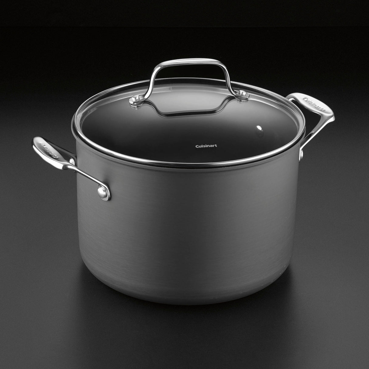 Cuisinart Chef's Classic™ Nonstick Hard Anodized 8 Quart Stockpot, Black