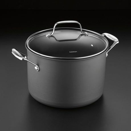 Cuisinart Chef's Classic™ Nonstick Hard Anodized 8 Quart Stockpot, Black