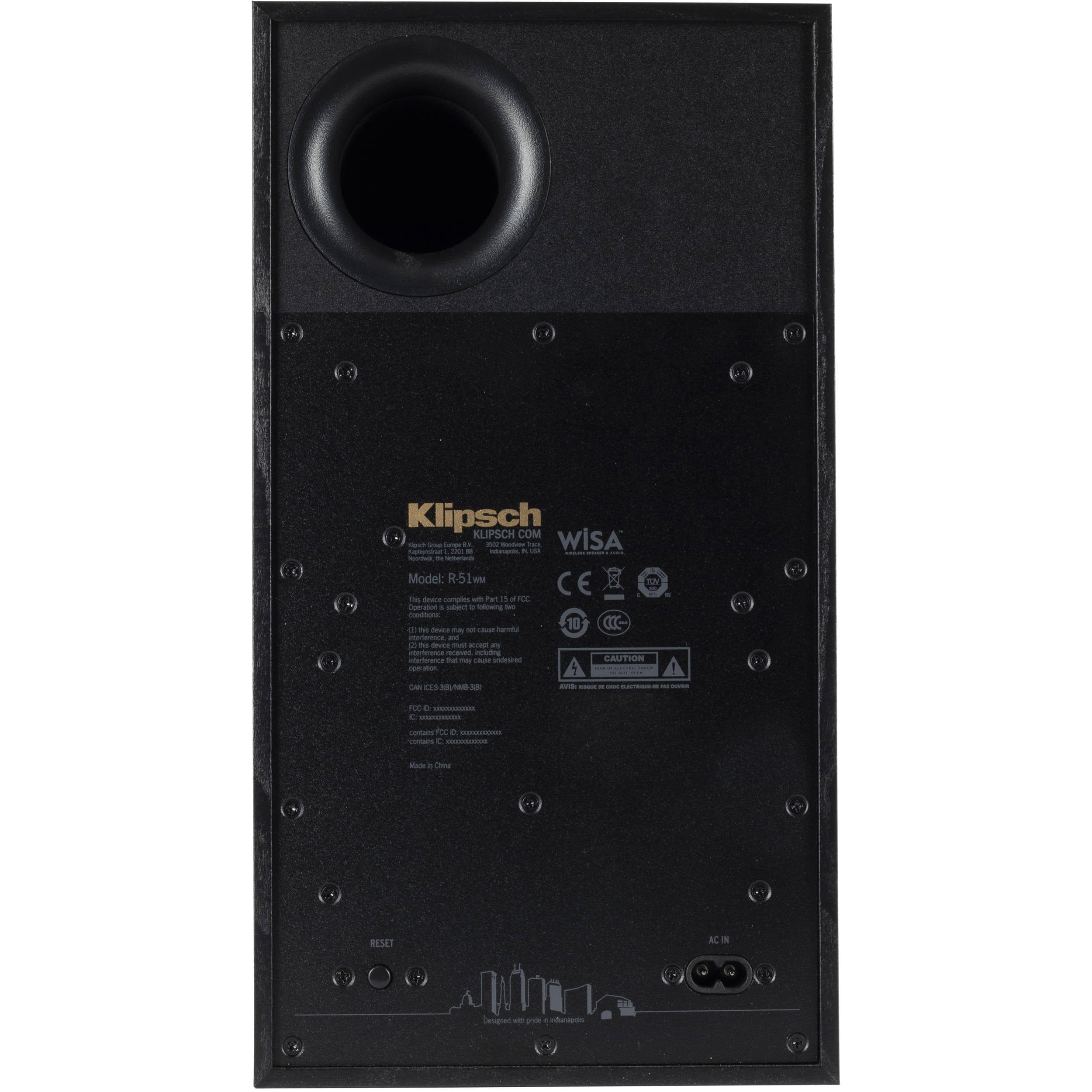 Klipsch Reference Wireless RW-51M Bookshelf Speakers, Black