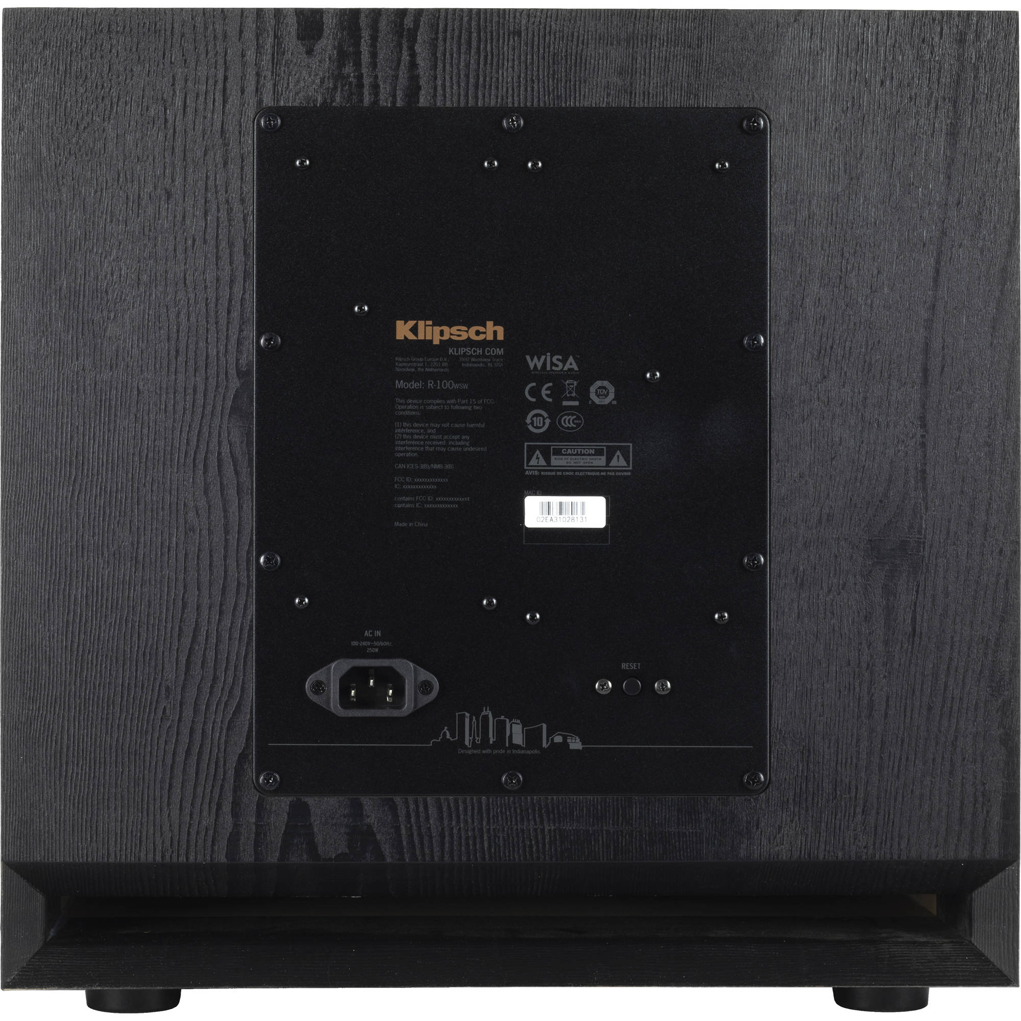 Klipsch Reference Wireless RW-100SW Subwoofer, Black