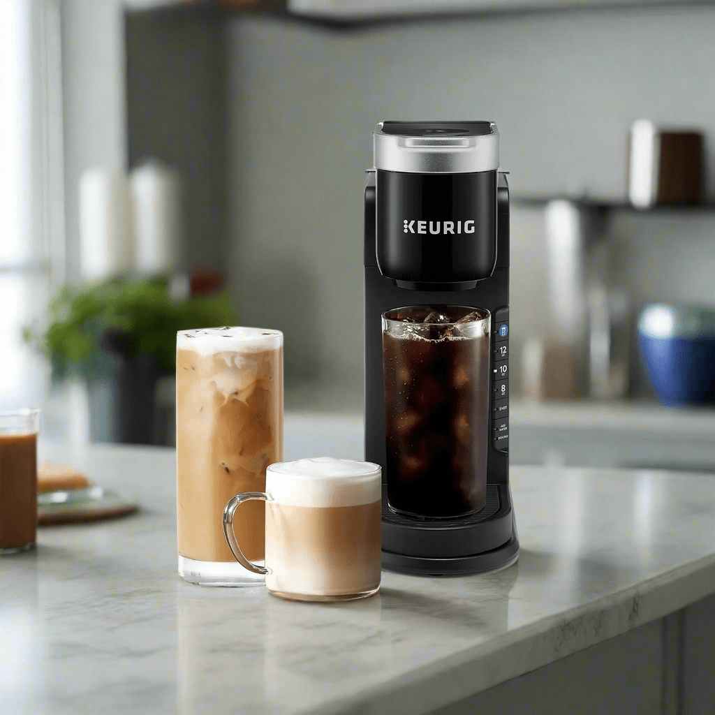 Keurig K-Café Barista Bar Single Serve Coffee Maker with Cold Brew, Black - Certified Refurbished