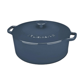 Cuisinart Chef’s Classic™ Enameled Cast Iron Cookware 7 Qt. Round Covered Casserole, Blue