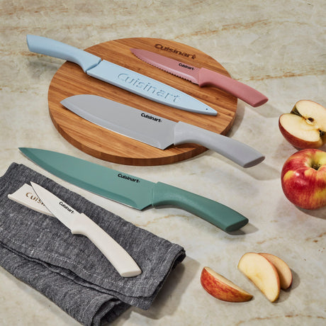 Cuisinart 10pc Ceramic Coated Knife Set, Pastels