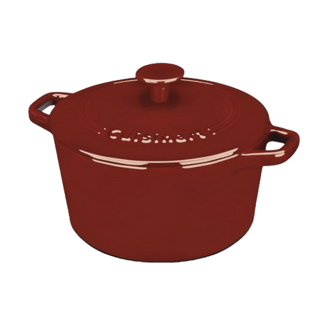 Cuisinart 3 Quart Round Covered Casserole, Red