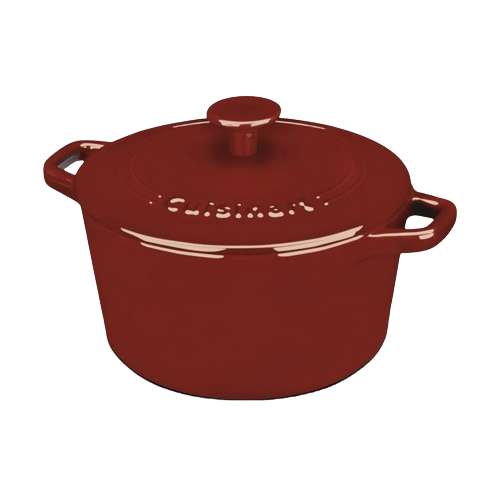 Cuisinart 3 Quart Round Covered Casserole, Red