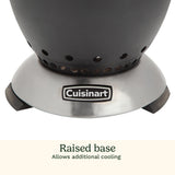 Cuisinart 7.5” Cleanburn Smokeless Table Top Fire Pit, Silver & Black