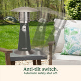 Cuisinart Portable Tabletop Patio Heater, Dark Gray