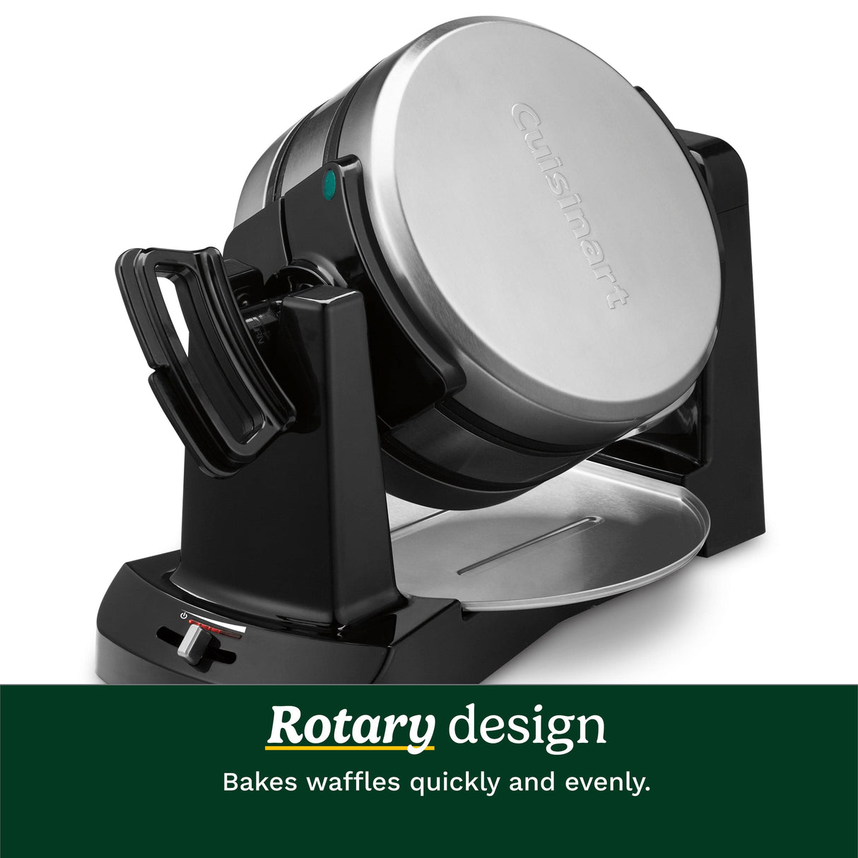 Cuisinart Double Flip Belgian Waffle Maker, Black