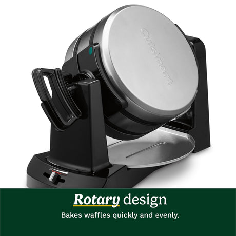 Cuisinart Double Flip Belgian Waffle Maker, Black