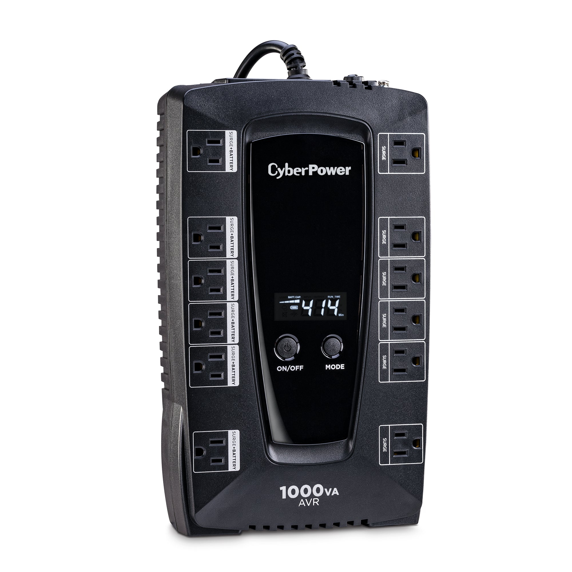 CyberPower LE1000DG-R 1000VA 120-Volt 12-Outlet LCD Display UPS Battery Backup - Certified Refurbished