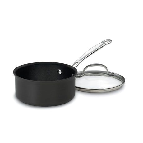 Cuisinart Chef's Classic™ Non-Stick Hard Anodized 1.5 Quart Saucepan with Cover, Black