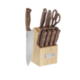 Cuisinart Walnut Triple Rivet 14 Piece Knife Block Set, Wood