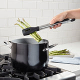 Cuisinart 9"  Squared Head Silicone Tongs, Black