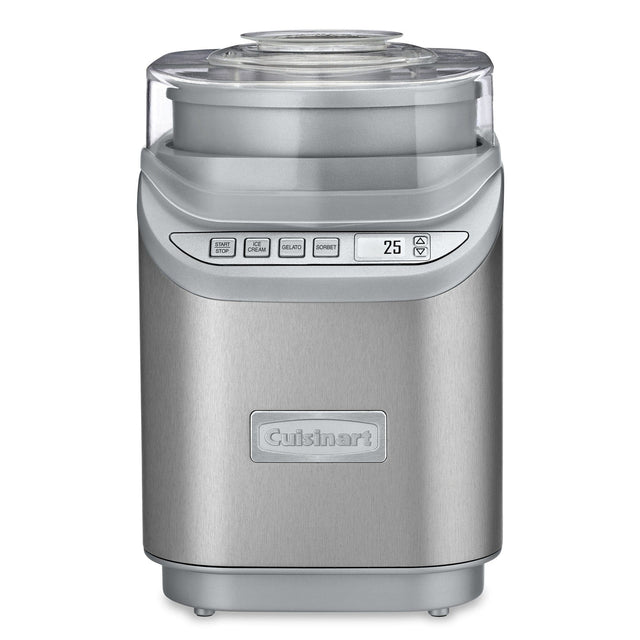 Cuisinart Cool Creations 2 Quart Ice Cream Maker, Brushed Chrome