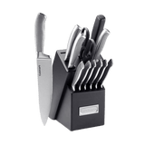 Cuisinart Graphix Collection 13 Piece Stainless Steel Knife Block Set, Silver