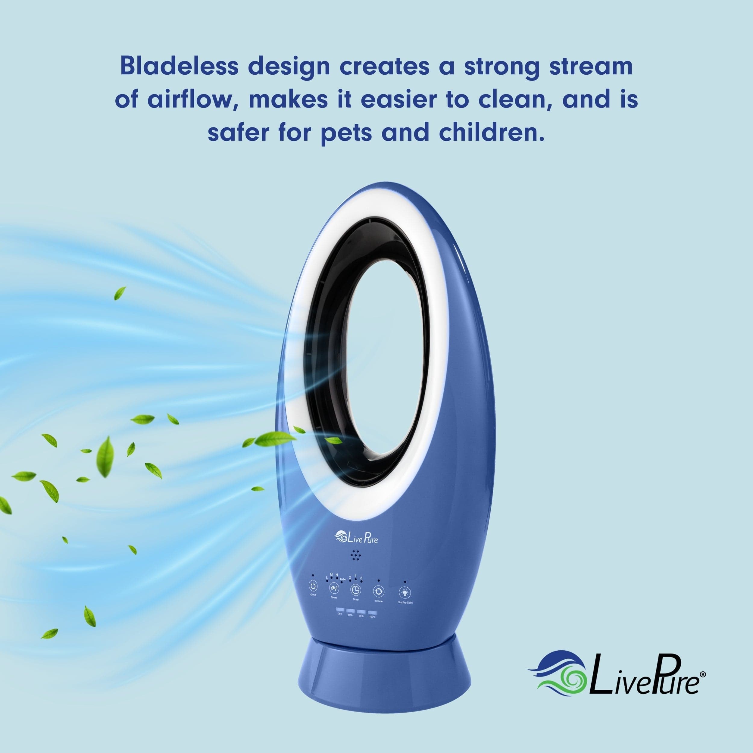 LivePure Bladeless Rechargeable Indoor/Outdoor  Fan LP1780FAN