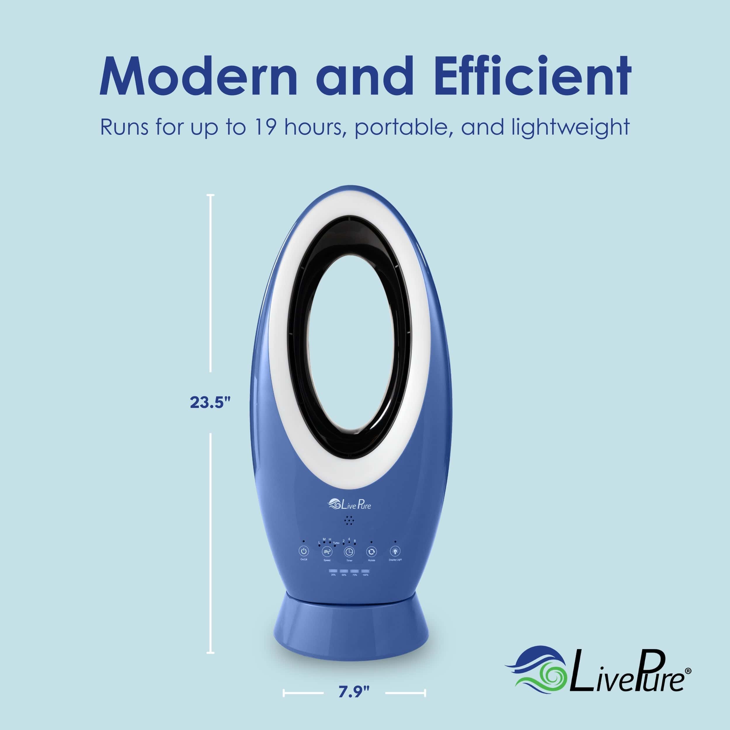 LivePure Bladeless Rechargeable Indoor/Outdoor  Fan LP1780FAN