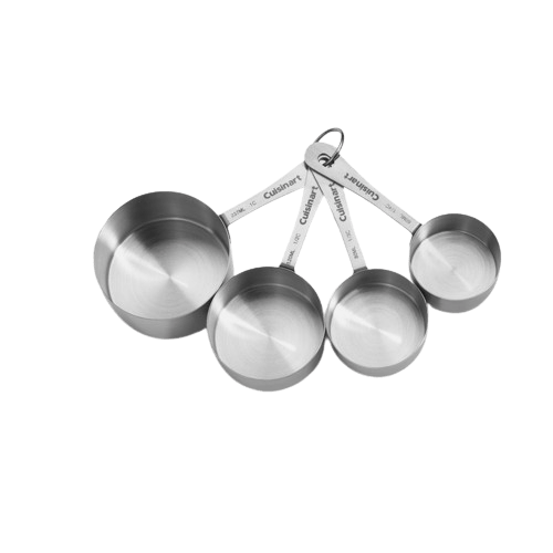 Cuisinart Stainless Steel Measuring Cups, Silver