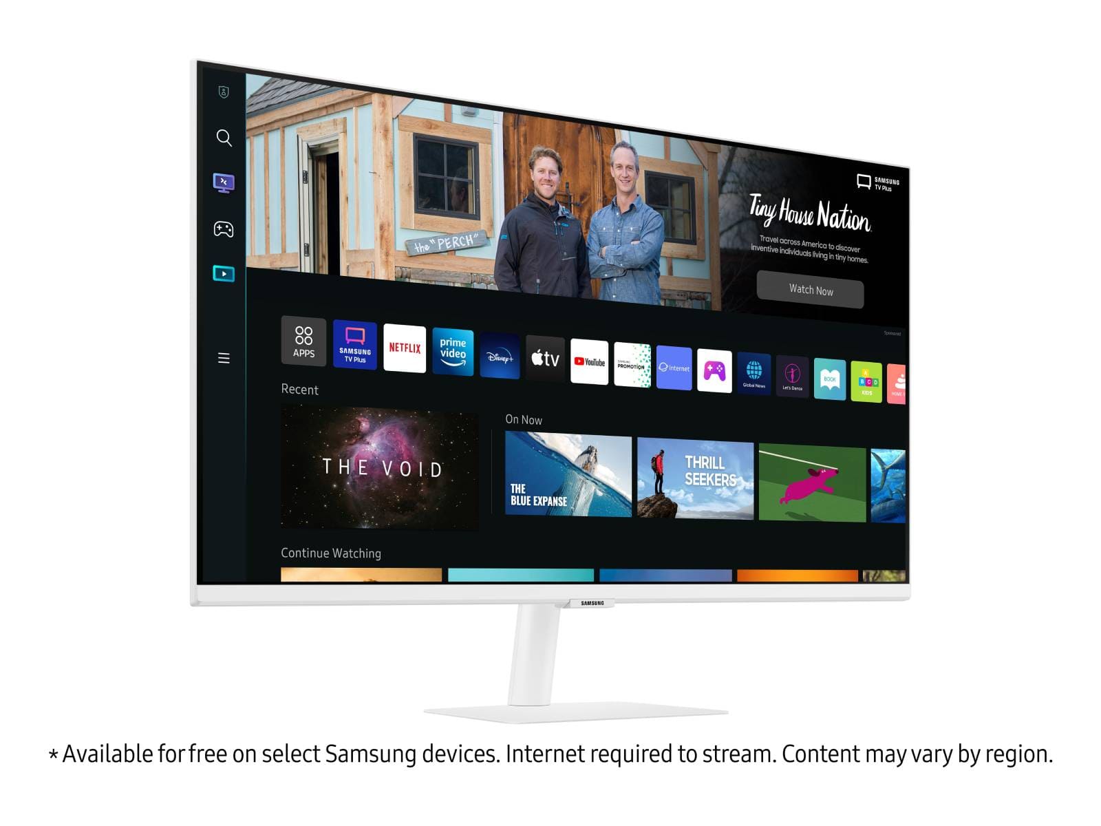 Samsung 32" 1080p White Monitor Streaming TV - Certified Refurbished