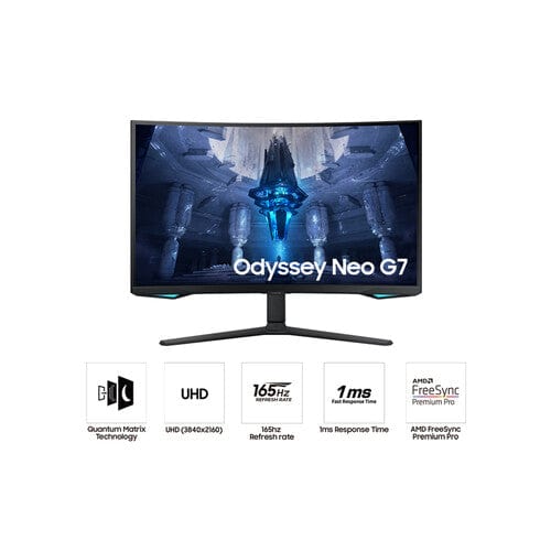 Samsung 32" Odyssey Neo G7 3840x2160 165Hz UHD Curved Gaming Monitor - Certified Refurbished