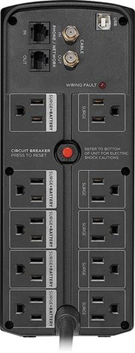 CyberPower LX1500GU 1500VA/900W 10 Outlets UPS Battery Backup - New Battery Certified Refurbished