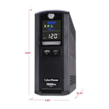 CyberPower LX1500GU3 1500VA / 900W 10 Outlets Battery Backup UPS - Certified Refurbished