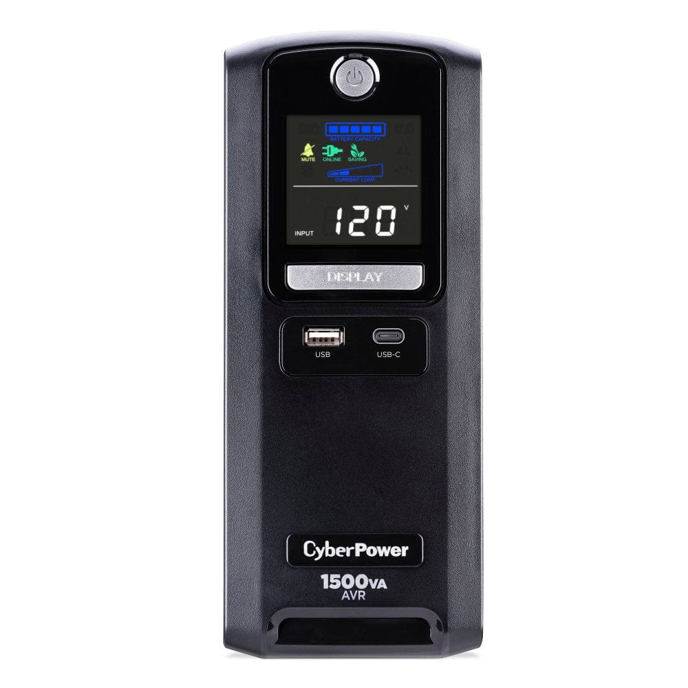 CyberPower LX1500GU3 1500VA / 900W 10 Outlets Battery Backup UPS - Certified Refurbished