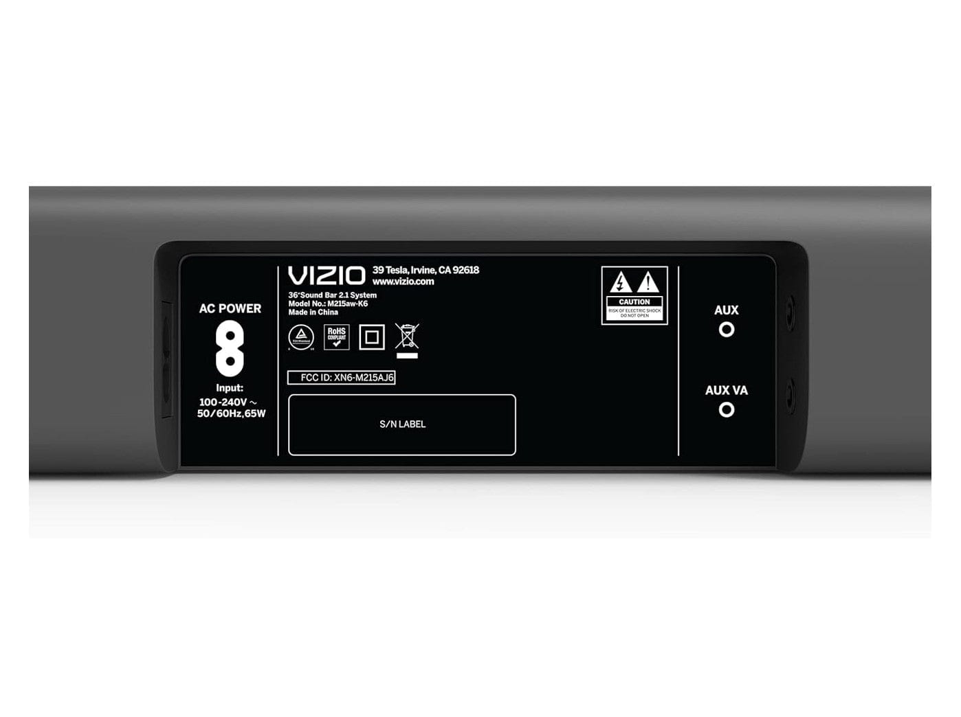 Vizio M215aw-K6B-RB 2.1 Ch 36" Dolby Atmos SoundBar System - Certified Refurbished