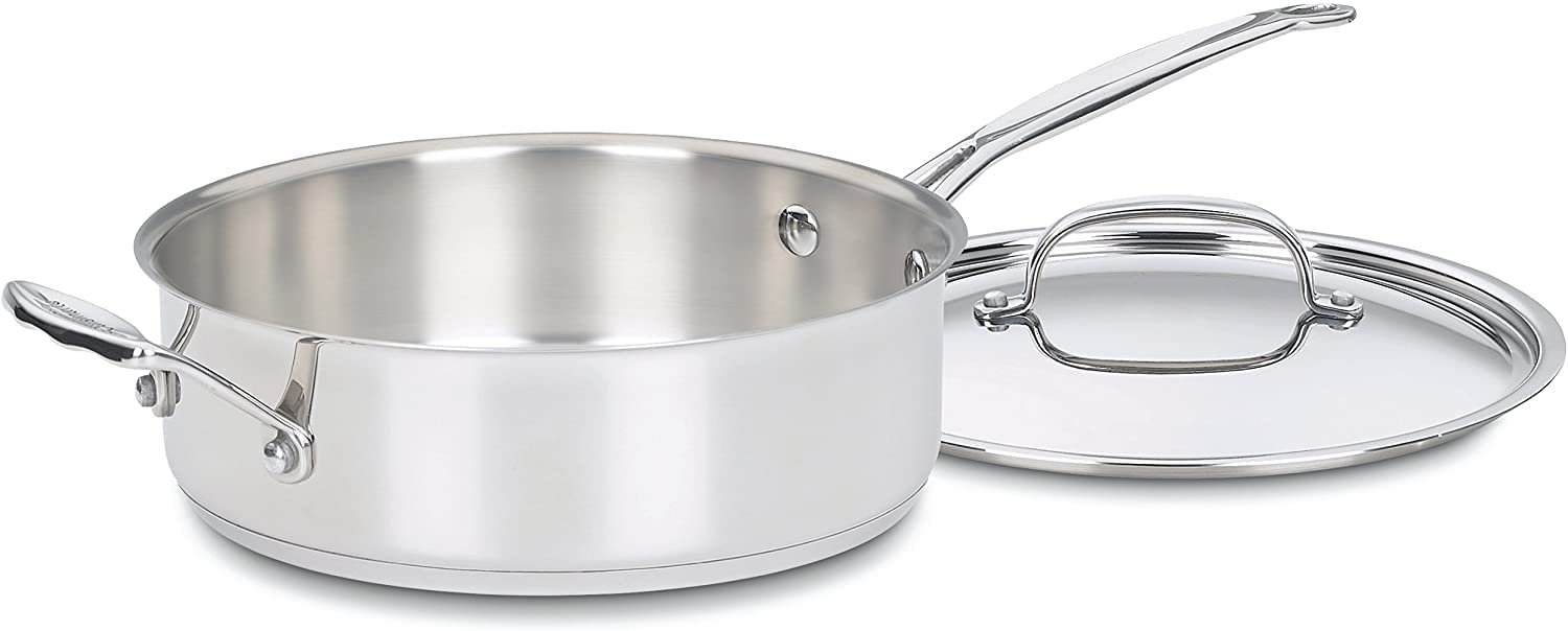 Cuisinart M77-10 10 Piece Chef's Classic Stainless Collection, Cookware Set - Silver