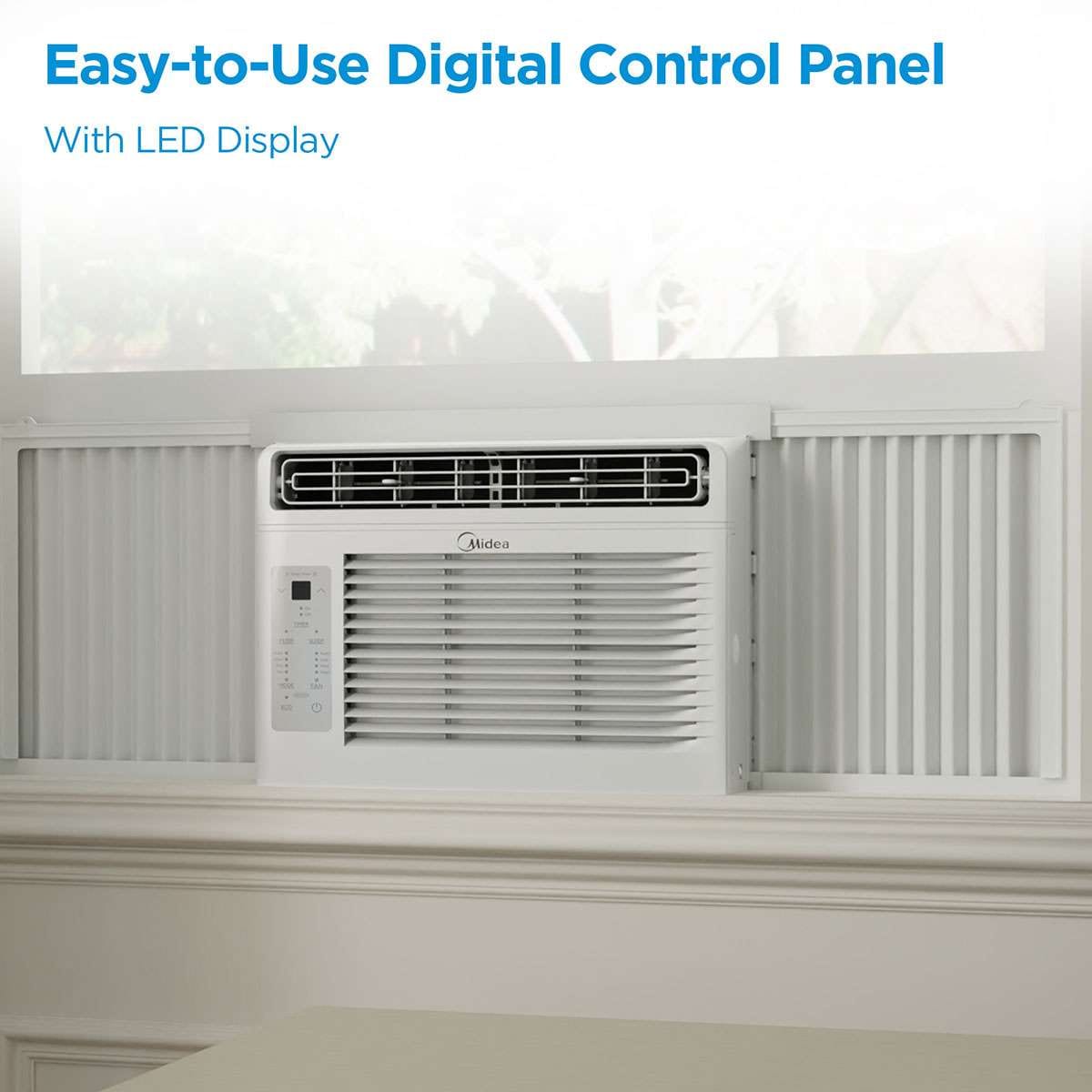 Midea 5,000 BTU 115V Comfort Sense Window Air Conditioner, White - Refurbished