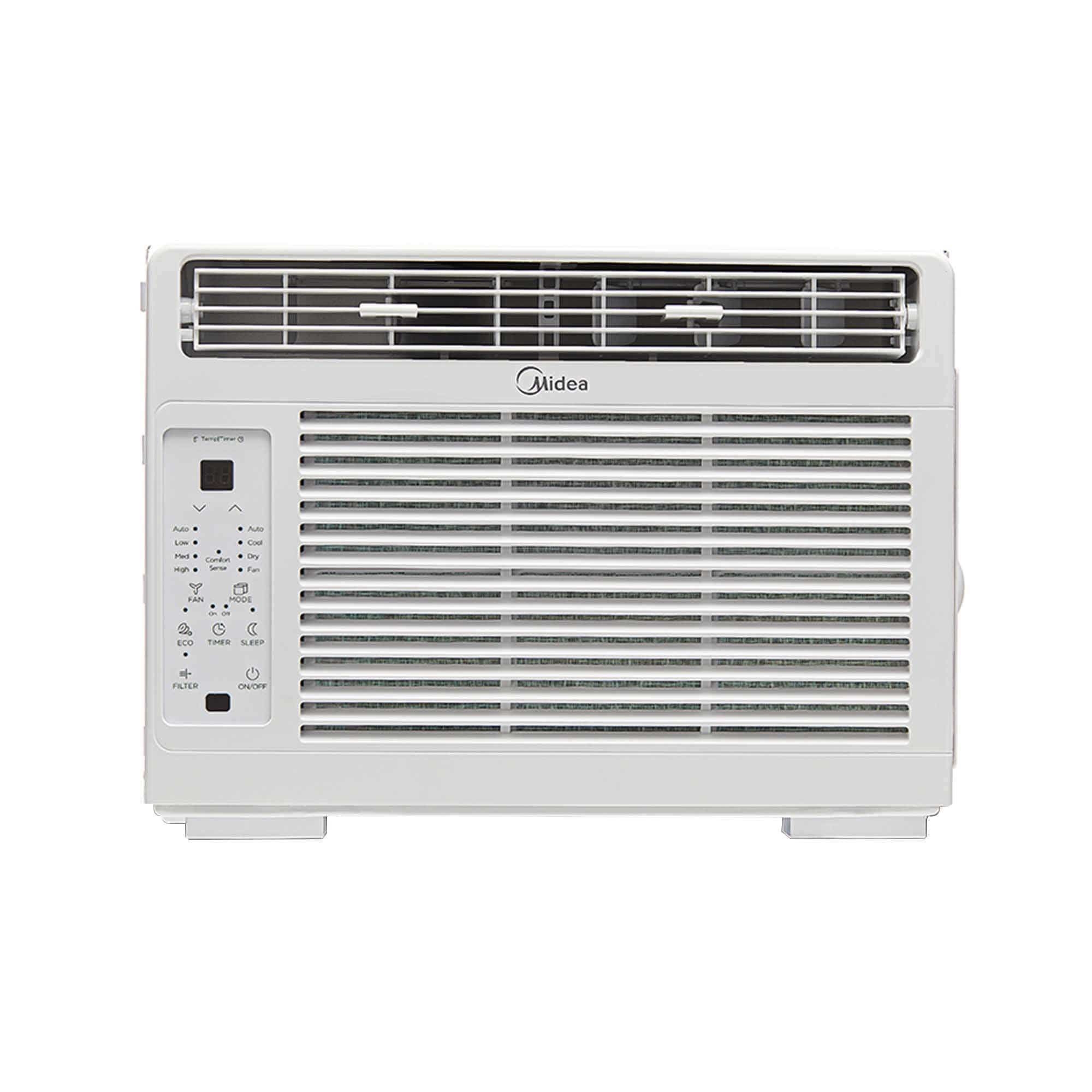 Midea 5000 BTU DOE Window Air Conditioner with ComfortSense Remote, for Spaces Up to 150 sq. ft. - Certified Refurbished