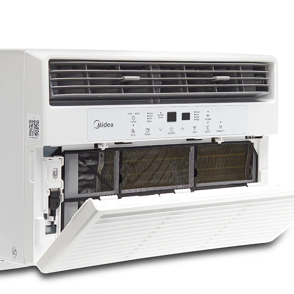 Midea 8000 BTU 115V Smart Window Air Conditioner with Comfort Sense Remote, Up to 350 Sq. ft. - Certified Refurbished