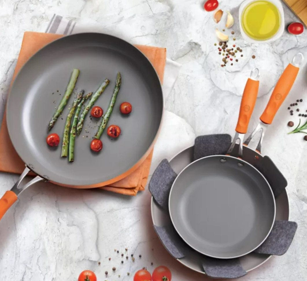 MasterChef 5-Piece Champions Fry Pan Set, Orange