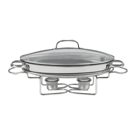 Cuisinart Classic Entertaining Collection 13.5" Oval Buffet Server, Silver