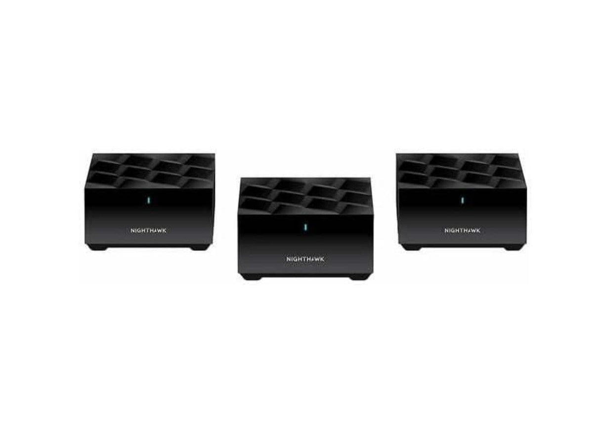 Netgear MK73 Nighthawk Dual-Band AX3000 3-Pack 3Gbps WiFi 6 Mesh System 1 Router + 2 Satellites - Certified Refurbished
