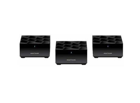 Netgear MK73 Nighthawk Dual-Band AX3000 3-Pack 3Gbps WiFi 6 Mesh System 1 Router + 2 Satellites - Certified Refurbished
