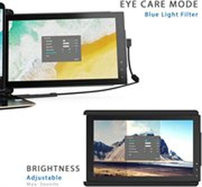 Mobile Pixels Trio Portable Monitor for Laptops, 12.5'' Full HD IPS Screens, USB C/USB A Dual or Triple Displays, Windows/OS/Android/Nintendo Switch (One Monitor Only) - Certified Refurbished