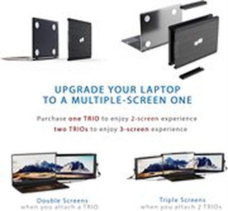 Mobile Pixels Trio Portable Monitor for Laptops, 12.5'' Full HD IPS Screens, USB C/USB A Dual or Triple Displays, Windows/OS/Android/Nintendo Switch (One Monitor Only) - Certified Refurbished